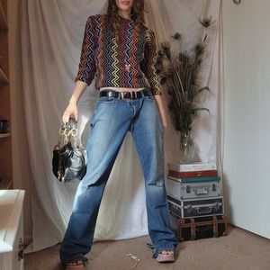 Penney's Rainbow Wool Top